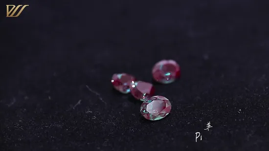 C Created Grc Certificate Color Change Pear Cut 1 Carat Lab Grown Alexandrite Gemstone