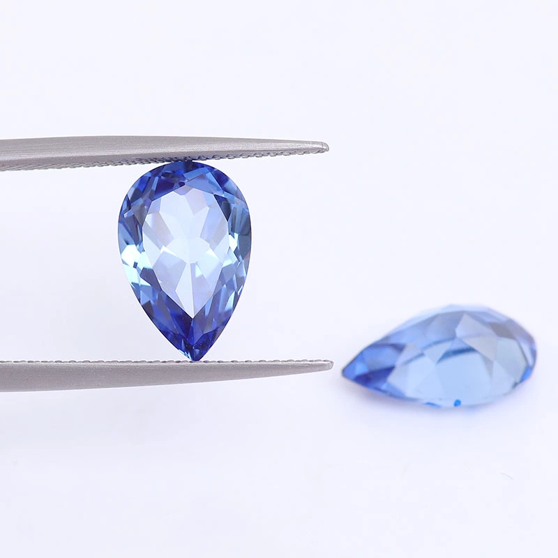 Pear Brilliant Cut 1CT-10CT Good Quality Loose Gemstones for Making Jewelry Natural Blue Sapphire