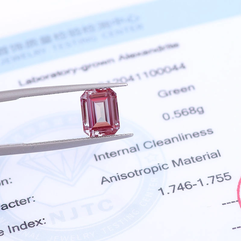 Provence Jewelry Hot Sale Factory Lab Grown Alexandrite Stone Price Emerald Cut Loose Gemstones High Quality