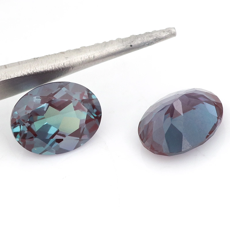 Beautiful Color Lab Grown Alexandrite Pear Shape in Stock